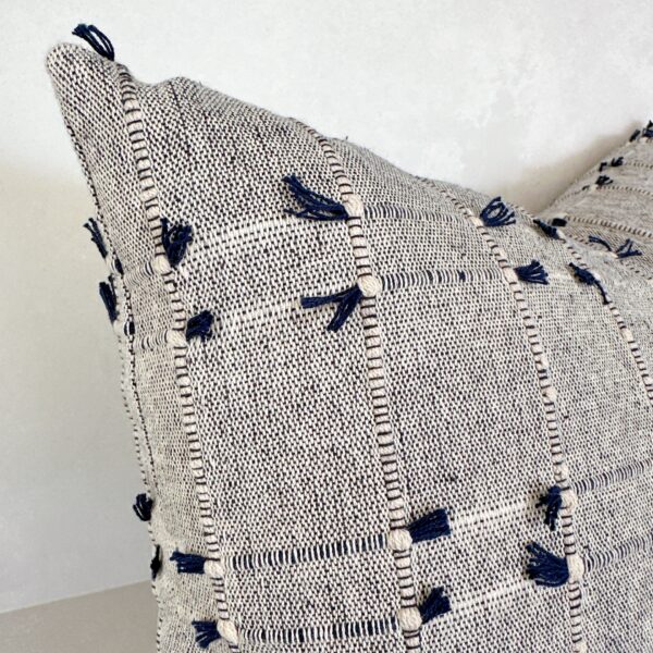 Navy Textured Cushion